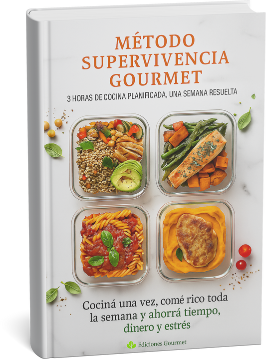 Método Supervivencia Gourmet – 3 horas de cocina planificada, una semana resuelta